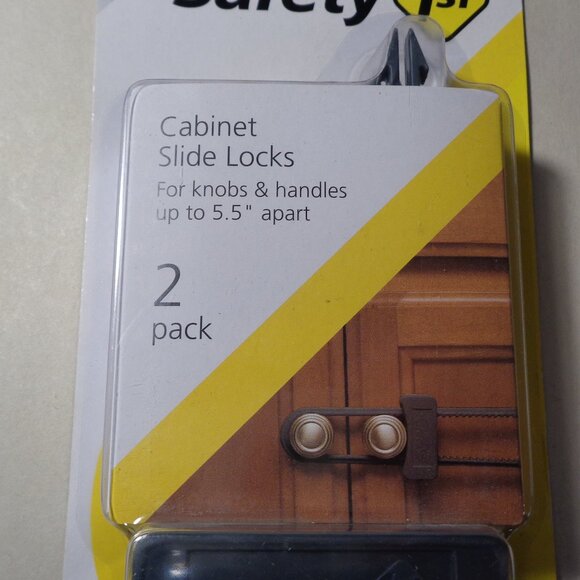 CABINET SLIDE LOCKS from Safety 1st / New / 2 Pack / Proven Stronger - Picture 3 of 10